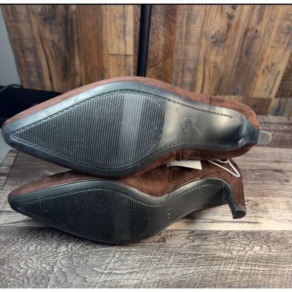 Universal Thread Brown Suede Pointed Toe Booties | Women’s 9.5 - Picture 4 of 6